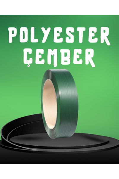 Dalpak Ambalaj 15 mm Yeşil Pet Çember ( Polyester / PET Şerit ) 1000 Metre