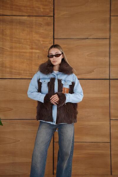 ALVOR Kürk Garnili Kot Detaylı Mont