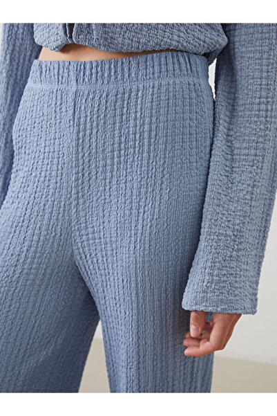 LC Waikiki Elastic Waist Textured Women's Trousers