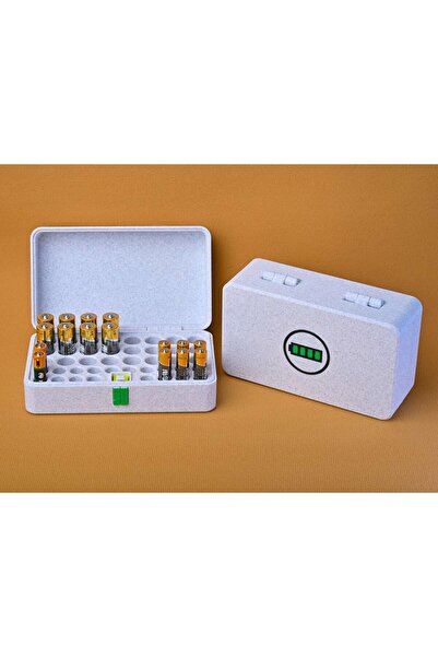 deep3d Pil Düzenleyici ve Saklama Kutusu – Çok Bölmeli, Taşınabilir, Dayanıklı