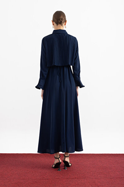Birgül Bektaş Cuff Detailed Pleated Dress
