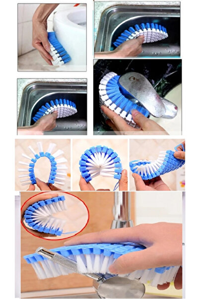 COjans Bendable Flexible Edge Corner Sink Cleaning Brush Bathroom Kitchen Brush