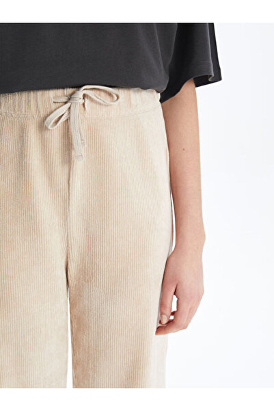 LC Waikiki Women's Velvet Pants with Elastic Waist