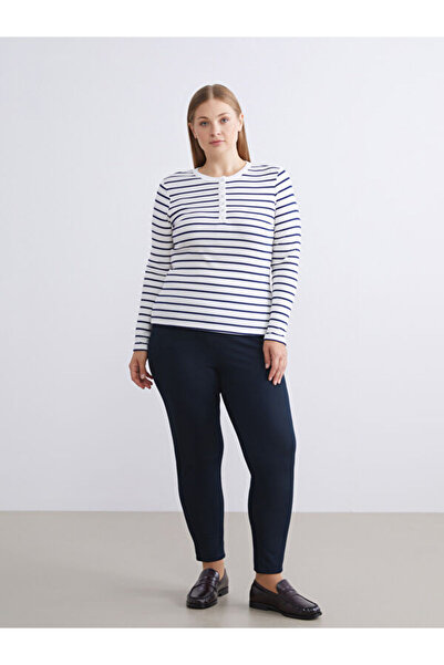 LC Waikiki Carrot Cut Women's Trousers with Elastic Waist