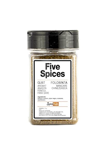 Spicehub Mix Five Spices, condiment 100% pentru porc, rață și sosuri chinezești, 75g
