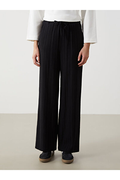 LC Waikiki Elastic Waist Textured Women's Trousers