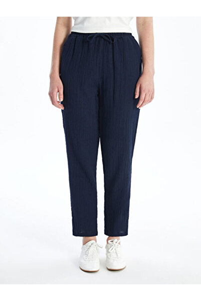 LC Waikiki Comfortable Fit Women's Trousers with Elastic Waist