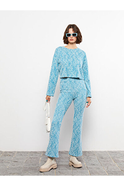 LC Waikiki Standard Fit Patterned Women's Trousers