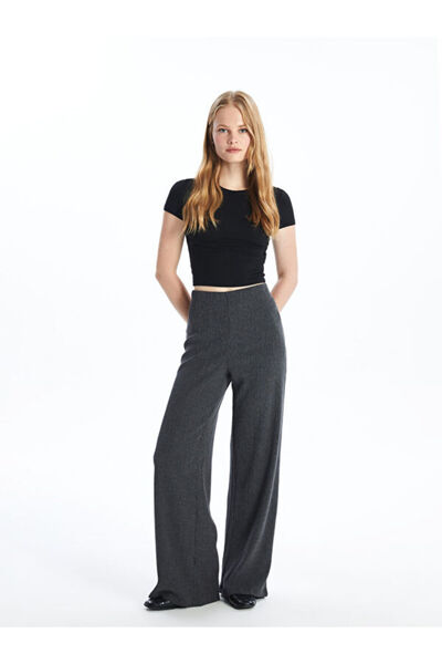 LC Waikiki Slim Fit Textured Women's Trousers