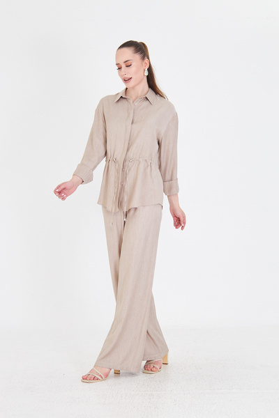 Nadrina Belted top and bottom set