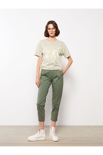 LC Waikiki Standard Fit Straight Gabardine Women's Trousers