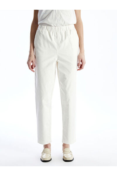 LC Waikiki Women's Velvet Pants with Elastic Waist