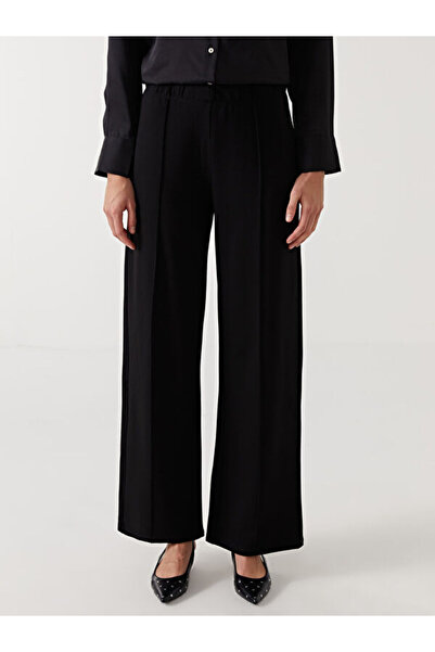 LC Waikiki Wide Leg Women's Trousers with Elastic Waist