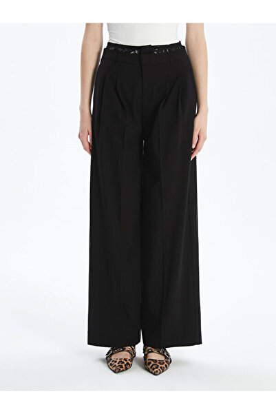 LC Waikiki Loose Fit Pleated Women's Trousers