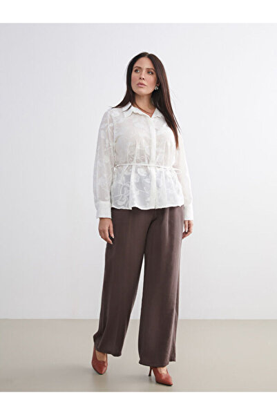 LC Waikiki Timeless Clothing & Timeless Choices Women's Modal Blend Pants wit...
