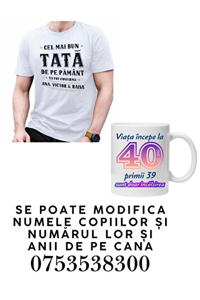 CrisPrint Dad Gift - Personalized T-shirt and Mug