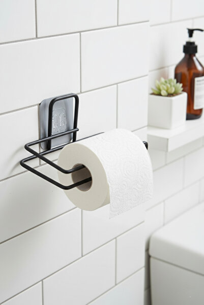 Transformacion Клейкий тримач для туалетного паперу – чорний метал 14 x 7,5 см 722343