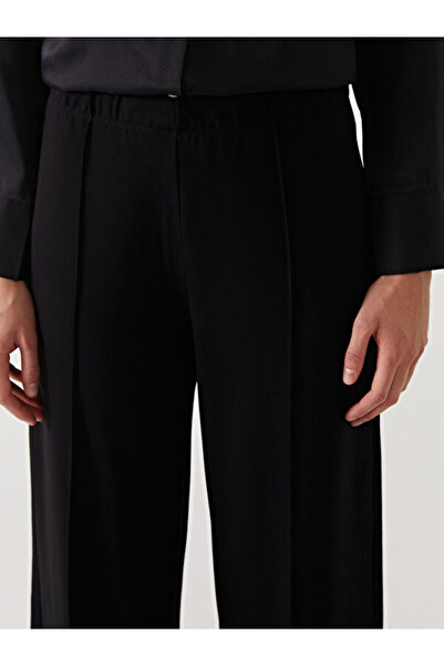 LC Waikiki Wide Leg Women's Trousers with Elastic Waist