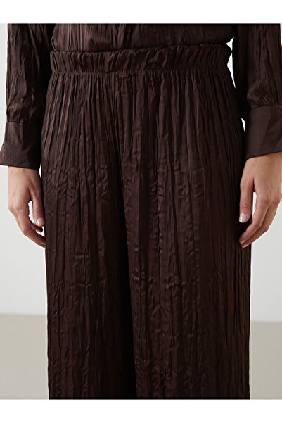 LC Waikiki Wide Leg Women's Trousers with Elastic Waist