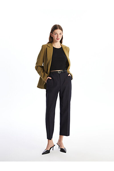 LC Waikiki Pantaloni drepți de damă cu centură în talie