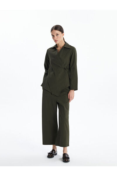 LC Waikiki Elastic Waist Textured Women's Trousers