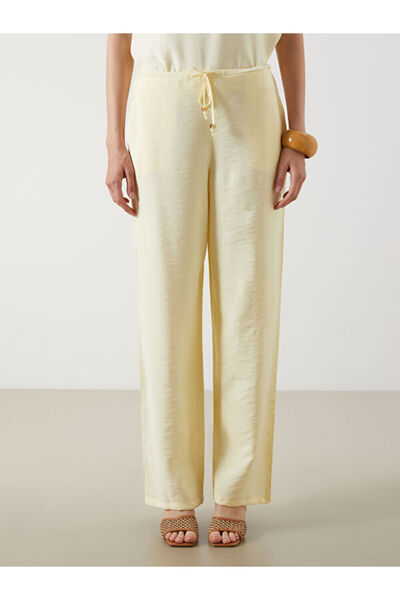 LC Waikiki Wide Leg Women's Trousers with Elastic Waist