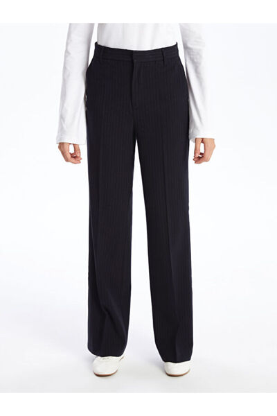 LC Waikiki Standard Fit Striped Women's Trousers