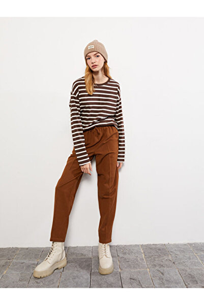 LC Waikiki Women's Elastic Waist Straight Trousers