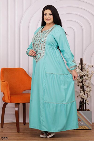 Generies A cotton abaya made from lightweight natural cotton fabric with a be...