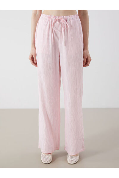 LC Waikiki Elastic Waist Textured Women's Trousers