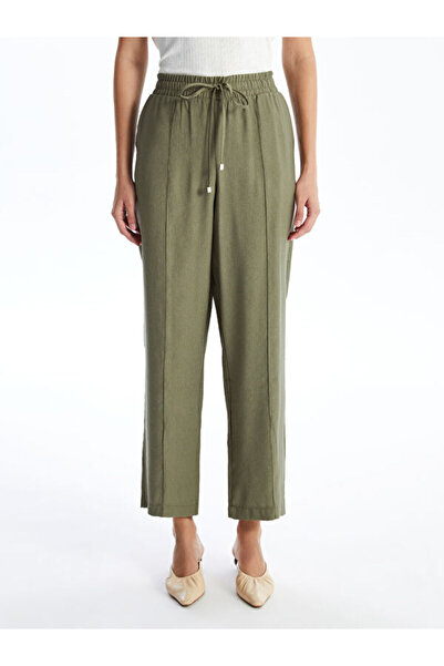 LC Waikiki Women's Elastic Waist Straight Trousers