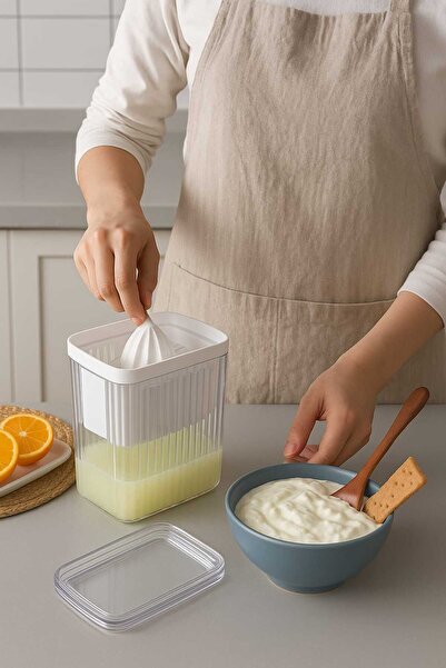 MTA HİGH-TECH وعاء تصفية الزبادي الذكي ذو المظهر الأنيق والعملي