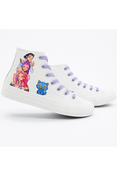 archiepet Udobne, lagane, ljubičaste, vezane KPOP DEMON Demon Slayers tenisic...