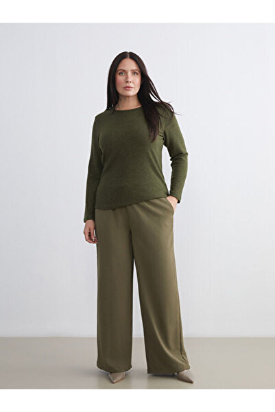 LC Waikiki Wide Leg Women's Trousers with Elastic Waist