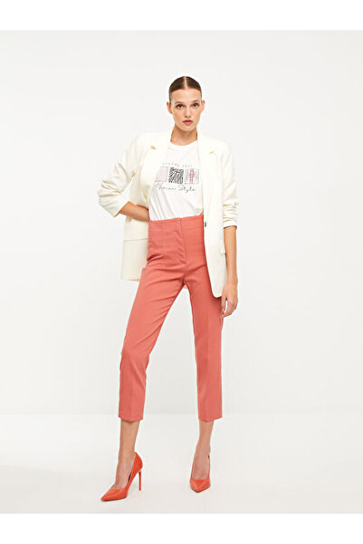 LC Waikiki Women's High Waist Standard Fit Straight Trousers