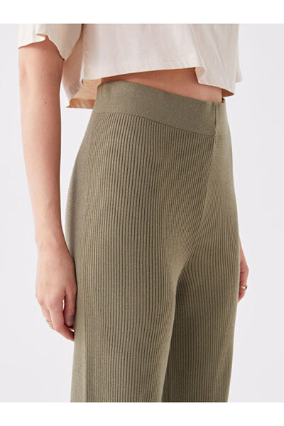 LC Waikiki Women's Elastic Waist Plain Knitwear Trousers