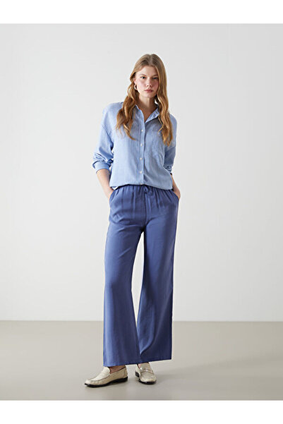 LC Waikiki Modal Blended Women's Trousers with Elastic Waist