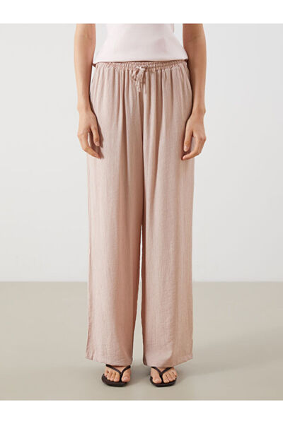 LC Waikiki Elastic Waist Textured Women's Trousers