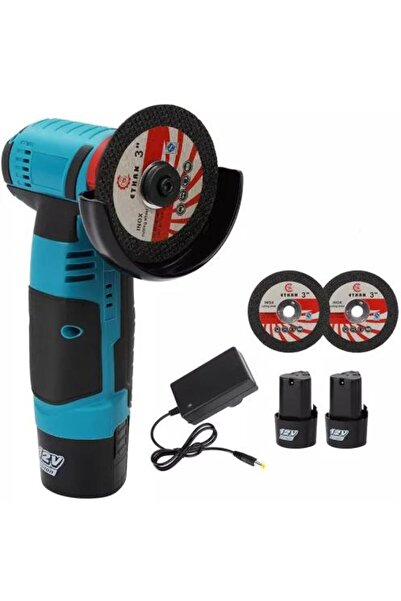 naniland.ro Mini Flex Electric Angle Grinder with 2 Batteries, 5 Discs Included, 36 V