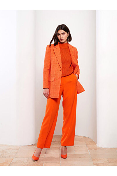 LC Waikiki Women's High Waist Standard Fit Straight Trousers