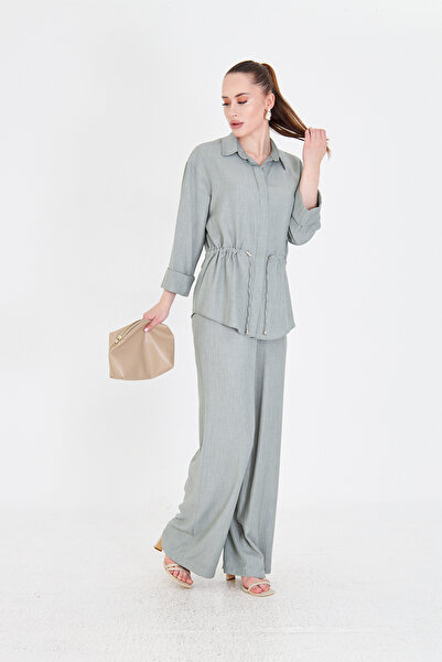 Nadrina Belted top and bottom set