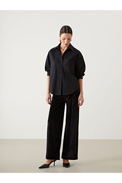 LC Waikiki Women's Velvet Pants with Elastic Waist