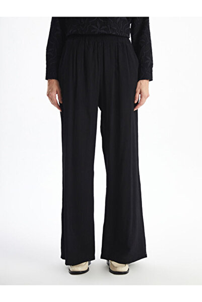 LC Waikiki Elastic Waist Textured Women's Trousers