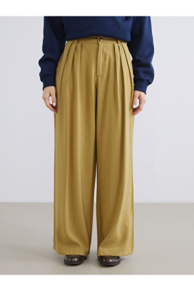 LC Waikiki Loose Fit Wide Leg Women's Pleated Pants