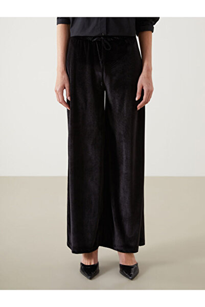 LC Waikiki Women's Velvet Pants with Elastic Waist