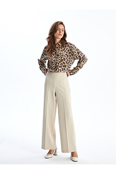 LC Waikiki Slim Fit Women's Trousers with Elastic Waist