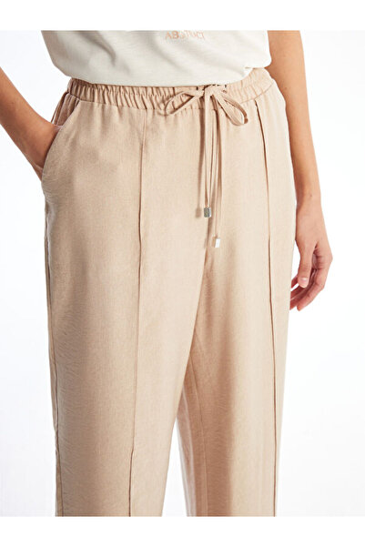 LC Waikiki Women's Elastic Waist Straight Trousers