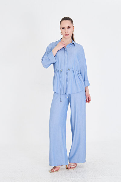 Nadrina Belted top and bottom set