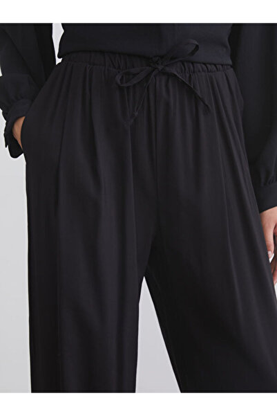 LC Waikiki Wide Leg Women's Trousers with Elastic Waist