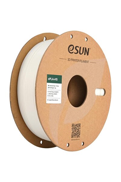 eSun Pla-Hs Beyaz Filament 1.75mm 1Kg - Yüksek Hız Uyumlu Pla+